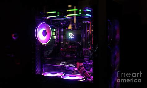 RGB Lights of Computer Cooling Fan Photograph by Filippo Carlot - Fine ...