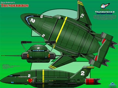 Thunderbird 2 - Heavy Duty Transporter | Thunderbird, Thunderbirds are ...