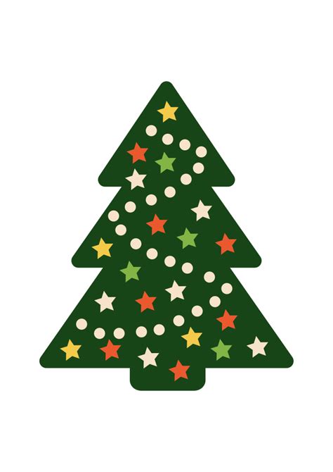 Christmas Tree Clipart Free SVG File - SVG Heart