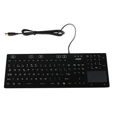 Waterproof keyboard with touchpad | waterproof Keyboard with touchpad & backlit keys | Armagard Ltd.