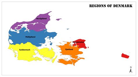 Regions of Denmark | Mappr