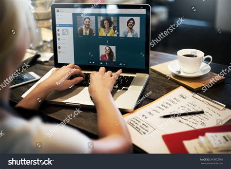 Video Call Facetime Chatting Communication Concept Stock Photo 343972766 | Shutterstock