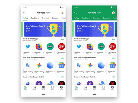 Google Play Store Redesign with Material Design 2 by Kumar Jitendra ...