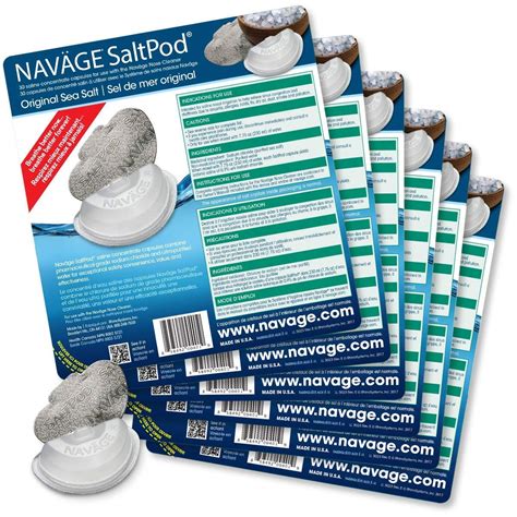 Amazon.com: Navage SaltPod Bundle: 6 SaltPod 30-Packs (180 SaltPods) 89 ...