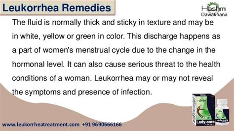 Leukorrhea Herbal Treatment