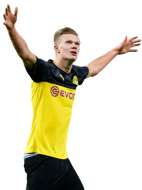 Erling Braut Håland Borussia Dortmund football render - FootyRenders