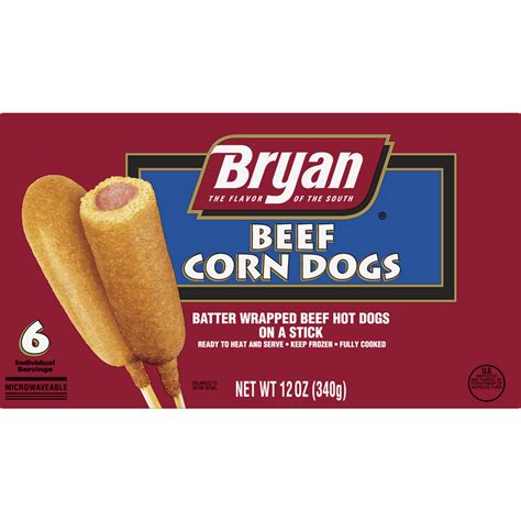 Bryan® Beef Corn Dogs 6 Count (Frozen) - Walmart.com - Walmart.com