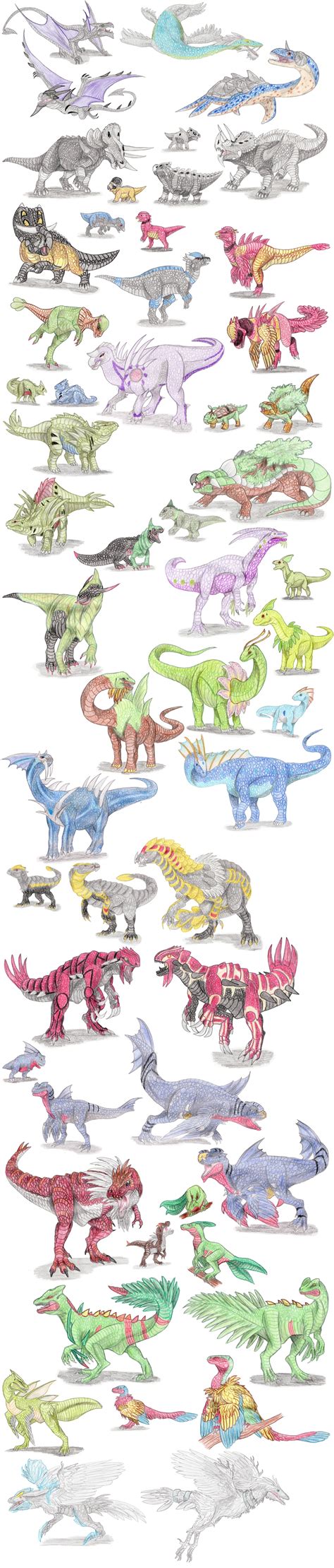 Dinosaur Pokemon by DragonlordRynn on DeviantArt