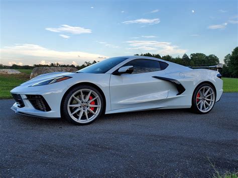 Chevrolet Corvette C8 Stingray White Vossen HF-3 | Wheel Front