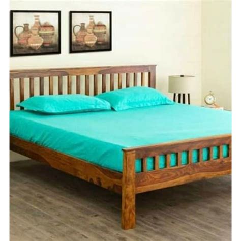 Double 7x7.1feet Teak Wood Bed, Without Storage at Rs 35000 in Hyderabad