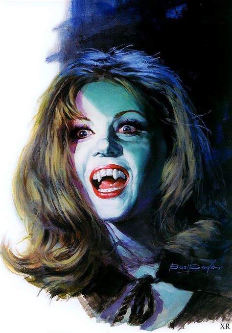 Ingrid Pitt in the film Vampire Lovers by Basil Gogos [r] | Horror art, Hammer horror films ...