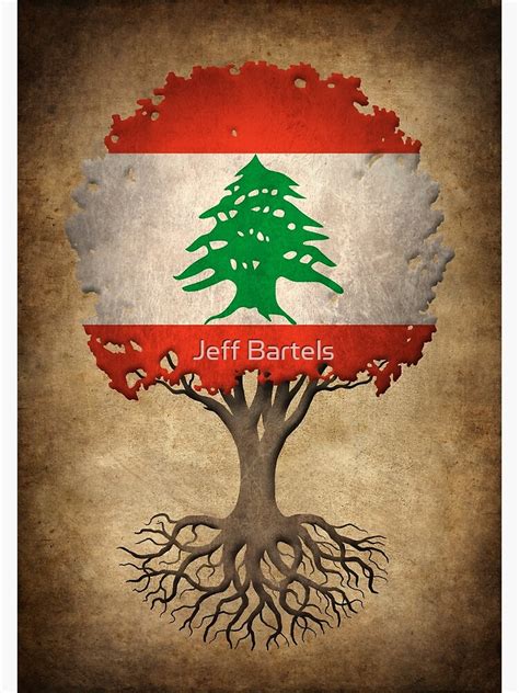 "Tree of Life with Lebanese Flag" Poster for Sale by JeffBartels ...