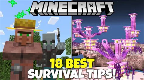 The 18 BEST Survival Minecraft Tips That No One Talks About! Minecraft Tutorial