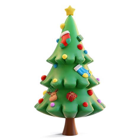 Cartoon Christmas Tree, Christmas Tree, Christmas, Star PNG Transparent Clipart Image and PSD ...