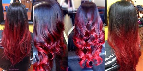 20 Top Images Black And Red Hair Extensions : Body Wave Remy Clip In Hair Extensions Human Hair ...