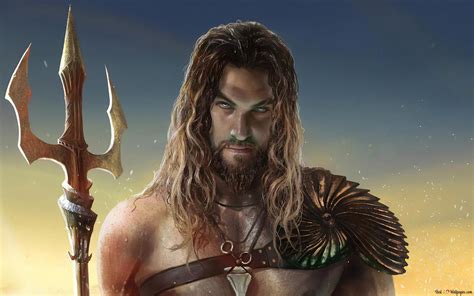 Aquaman's trident 4K wallpaper download