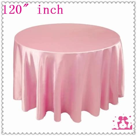 15pcs 120'' Round Satin Tablecloths for Weddings round dining table set-in Tablecloths from Home ...