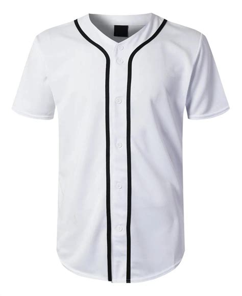 BASEBALL SUBLIMATION Blank Jersey Button 100 % Polyester,unisex ...