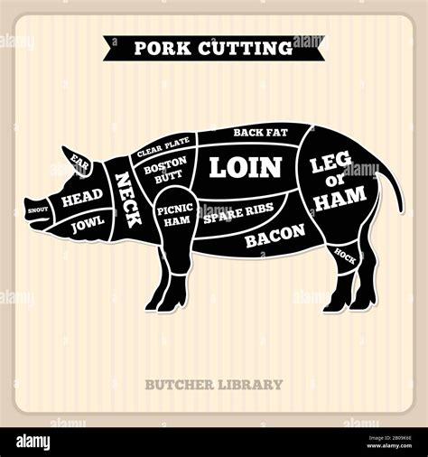 Carve hog pig head Stock Vector Images - Alamy