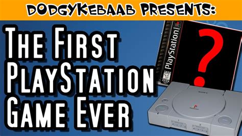 The First Ever PlayStation Game - YouTube