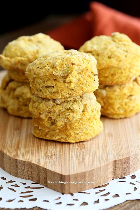 Vegan Pumpkin Biscuits with Sage & Thyme - Vegan Richa