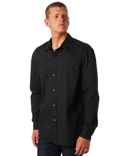 Swell Ls Mens Shirt - Black | SurfStitch