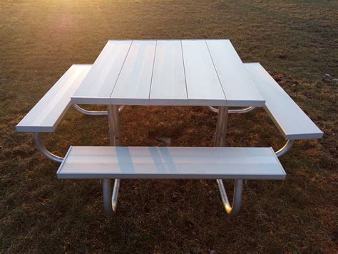 All Aluminum Picnic Table Square top with Stainless steel hardware ...