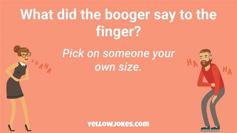 Hilarious Booger Jokes That Will Make You Laugh