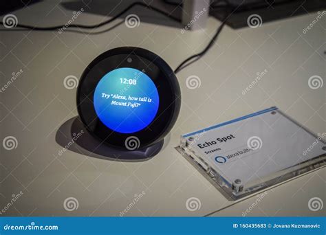 Amazon Alexa Echo Spot at IFA 2019 Editorial Stock Photo - Image of ...