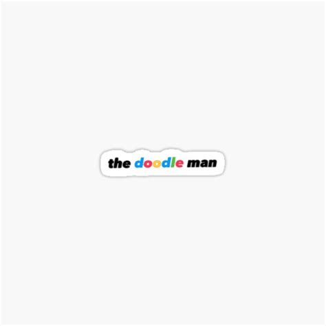 "The Doodle Man" Sticker for Sale by scaleupincome | Redbubble