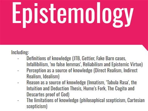 AQA A-Level Philosophy - Epistemology | Teaching Resources