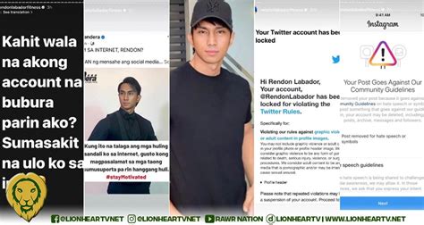 Rendon Labador’s Social Media Presence Dwindles: Is His Online Presence Fading Away? - LionhearTV