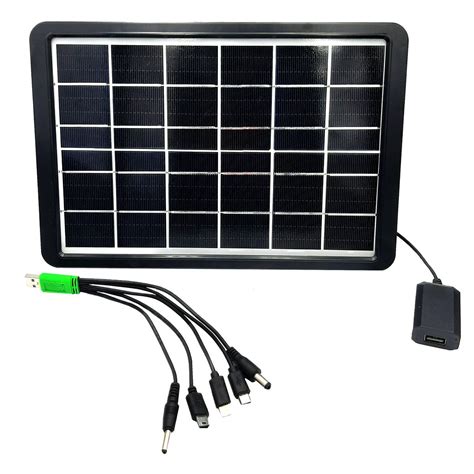 Andowl Solar Panel Power Bank - Fast Charge with Universal USB Port ...