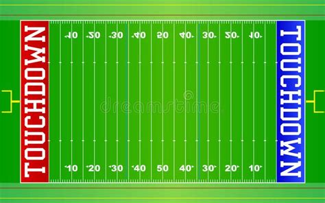 American Football Field NFL EPS. An illustration of an American ...