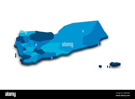 Yemen political map of administrative divisions Stock Vector Image ...