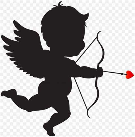 Valentine's Day Cupid Clip Art, PNG, 7904x8000px, Valentine S Day, Art, Black And White, Cupid ...