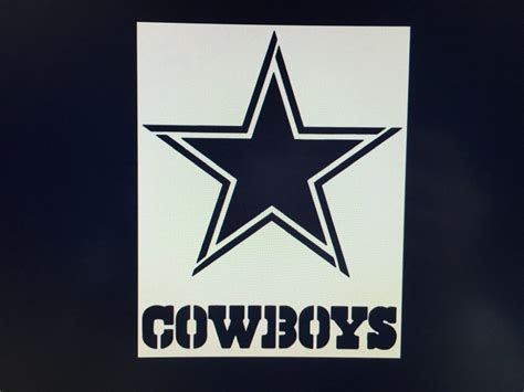 Dallas Cowboys stencil 11x8.5 11x13.9 | Etsy