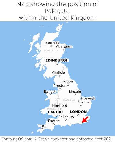 Where is Polegate? Polegate on a map