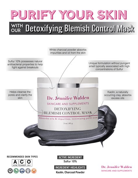 DETOXIFYING BLEMISH CONTROL MASK – Shop Dr. Jennifer Walden Skincare ...