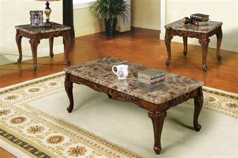 Cherry Coffee Table Set; 3 PCS. SET – Pacific Imports, Inc.