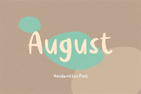 August Free Font on Behance