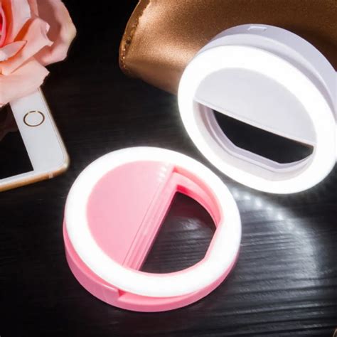 Universal Portable LED Ring Selfie Flash Fill Light For Mobile Phone ...