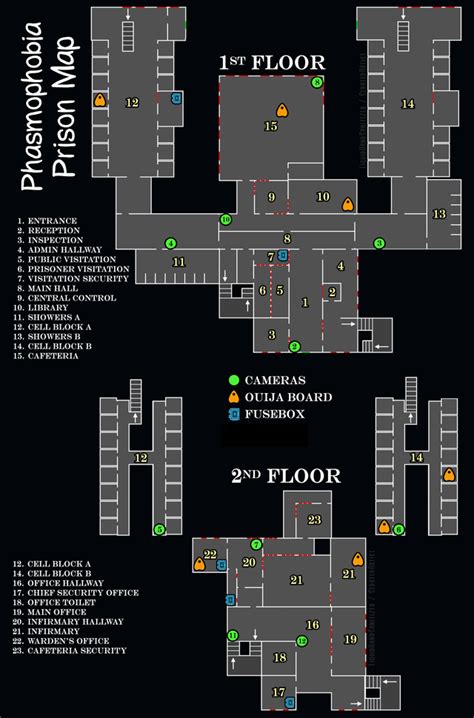 UPDATED!! Prison Map Guide - Now with Fusebox spawn locations and Ouija ...