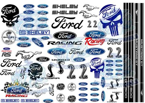 Ford Racing Sticker Decal Graphic Motors Vehicle Parts & Accessories ...