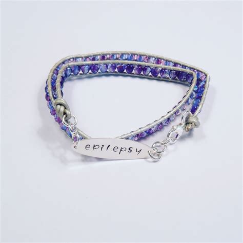 Epilepsy medical alert bracelet. Boho double by HonestExpressions