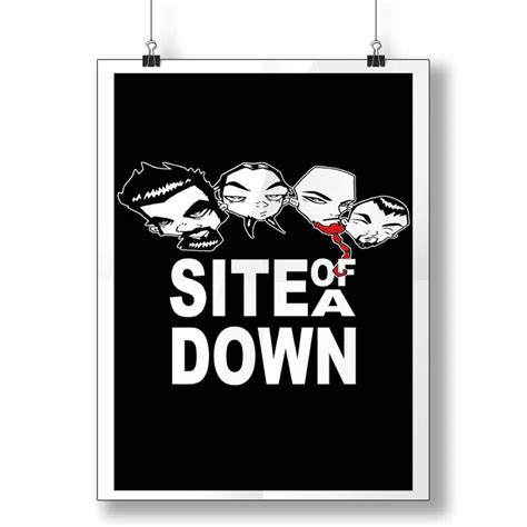 System Of A Down Members Cartoon Face Poster - Poster Art Design