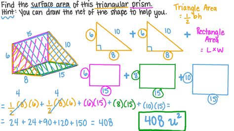 Right Triangular Prism Surface Area Calculator