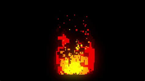 2D Animated Pixel Fire | PIXEL ANIMATION - YouTube