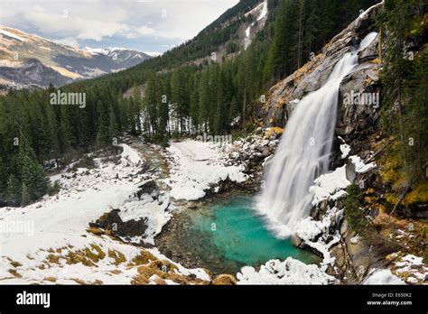 Lower Krimml Waterfall in winter, Krimml, Zell am See District, High Stock Photo: 72639702 - Alamy