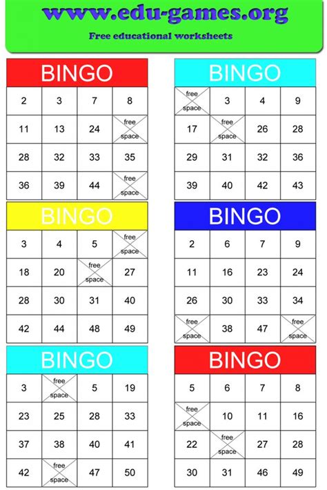 Math Bingo | Free Printable Pdf Math Bingo Cards | Printable Bingo Cards